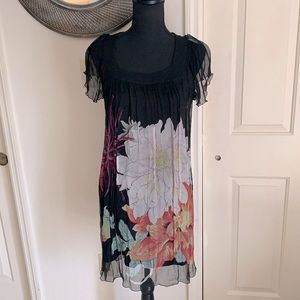 Max studio Flutter Sleeve Dress sz Small